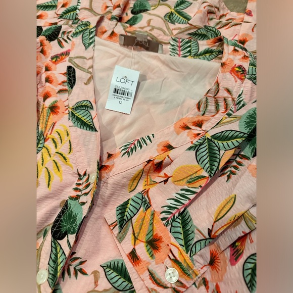 Leafed Dobby Stripe Shirtdress - Picture 5 of 6